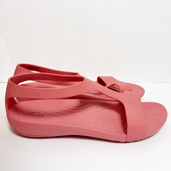 CROCS SERENA T-STRAP ICONIC COMFORT SLINGBACK THONG SANDALS WOMEN SIZE 9 - Picture 8 of 8